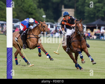 La finale de la Coupe du Warwickshire Tooheys New à Cirencester park Polo Club - Club Apeshill ont pris sur H B Polo avec Apeshill à court terme, lauréats du prestigieux trophée. Doté d''atmosphère : où : Cirencester, Royaume-Uni : 21 Jun 2015 Quand Banque D'Images