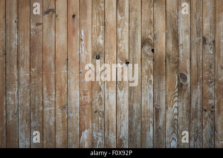 Partie de l'ancienne porte en bois brun- close up Banque D'Images