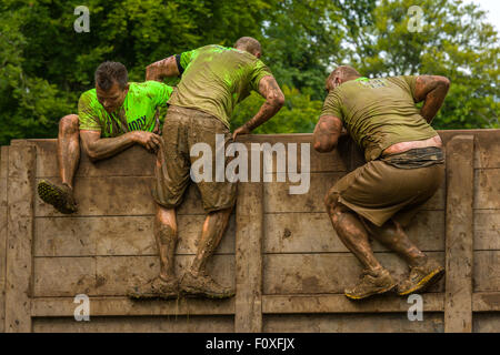 Tough Mudder Sud Ouest 2015 Banque D'Images