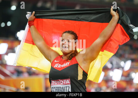 Beijing, Chine. Août 22, 2015. Christina Schwanitz (GER) Athlétisme : 15e es Championnats du monde d'athlétisme de Beijing 2015 Women's Shot mis au stade national de Beijing, à Beijing, en Chine . © YUTAKA/AFLO SPORT/Alamy Live News Banque D'Images