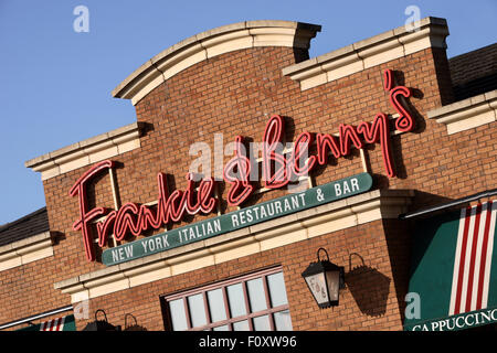 Frankie & Bennys chaîne de restaurant Banque D'Images