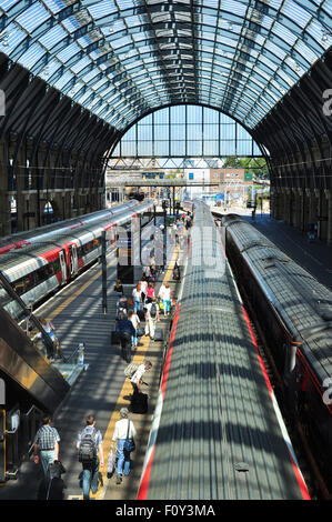 La gare de King's Cross, Londres, Angleterre, Royaume-Uni Banque D'Images