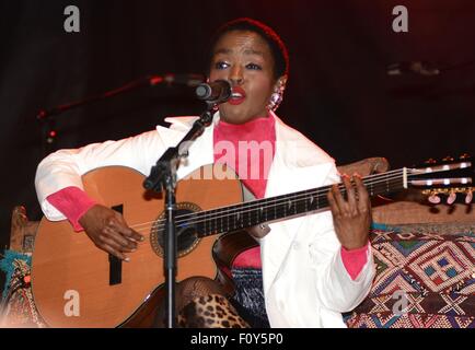 Brooklyn, NY, USA. Août 22, 2015. Mme Lauryn Hill présente à Afropunk Fest 2015 - SAM, le Commodore Barry Park, Brooklyn, NY, le 22 août 2015. Credit : Derek Storm/Everett Collection/Alamy Live News Banque D'Images