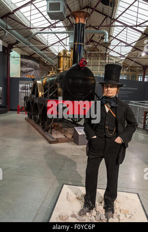 La vapeur, le Museum of the Great Western Railway, Swindon, Royaume-Uni Banque D'Images