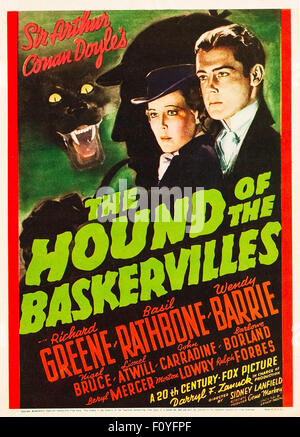 The Hound of the Baskervilles 1939 - 08 - l'affiche de film Banque D'Images