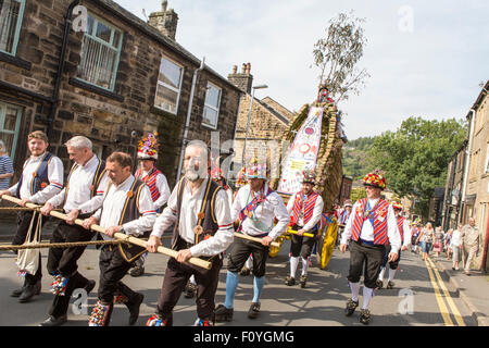 Le Ruschart Uppermill Saddleworth Festival dimanche 23 août 2015). Banque D'Images