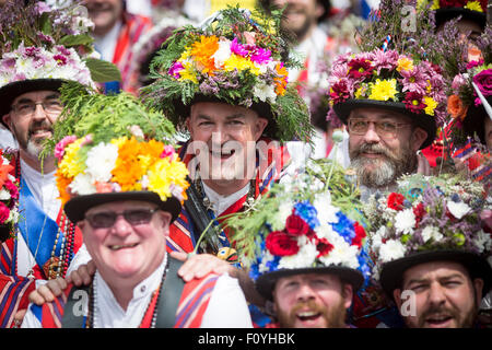 Le Ruschart Uppermill Saddleworth Festival dimanche 23 août 2015). Banque D'Images