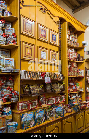 Biscuit chocolat et boutique, Bruxelles, Belgique Banque D'Images