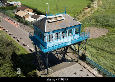 Cabine de pilotage pour la transporter Bridge Newport South Wales Banque D'Images