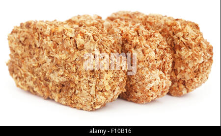 Cookies avoine over white background Banque D'Images