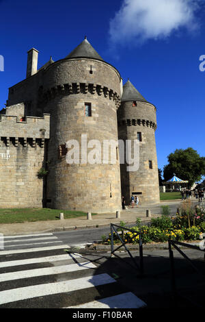 Porte de Saint-Michel du Boulevard de Dinkesbuhl, Guerande, Loire-Atlantique, France Banque D'Images