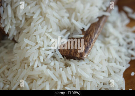 Riz Long grain et du scoop Banque D'Images