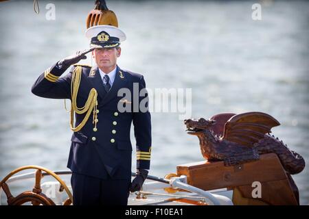 Amsterdam, Pays-Bas. Août 23, 2015. Prince Maurits à Sail 2015 à Amsterdam, Pays-Bas, 23 août 2015. Photo : Patrick van Katwijk/ POINT DE VUE - PAS DE FIL - SERVICE/dpa/Alamy Live News Banque D'Images