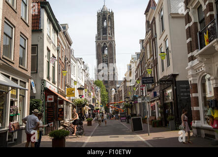 Xive siècle célèbre Dom tour de l'église dans la ville d'Utrecht, Pays-Bas Banque D'Images