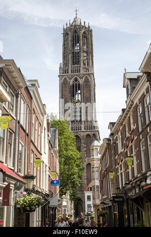 Xive siècle célèbre Dom tour de l'église dans la ville d'Utrecht, Pays-Bas Banque D'Images