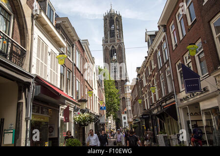 Xive siècle célèbre Dom tour de l'église dans la ville d'Utrecht, Pays-Bas Banque D'Images