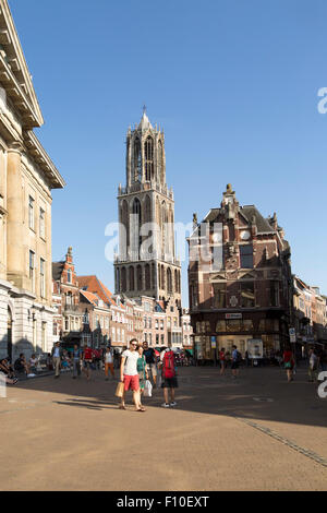 Xive siècle célèbre Dom tour de l'église dans la ville d'Utrecht, Pays-Bas Banque D'Images