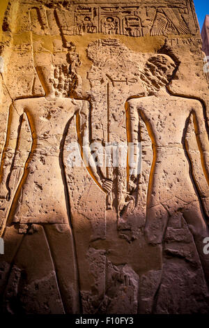 Le temple de Louxor, la ville de Louxor, Egypte Banque D'Images