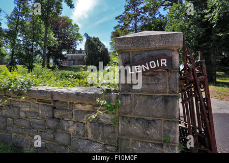 Porte d'entrée de rouillé Lenoir Mansion North Broadway Yonkers New York Banque D'Images