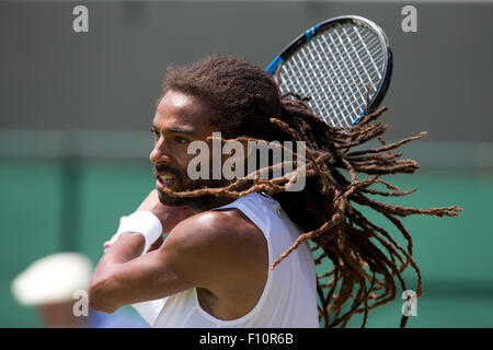 Dustin Brown (GER),de Wimbledon 2015, Londres, Angleterre. Banque D'Images