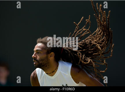 Dustin Brown (GER),de Wimbledon 2015, Londres, Angleterre. Banque D'Images