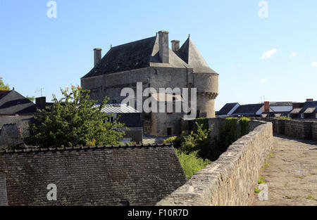 Porte de Saint-Michel depuis les remparts, Guérande, Loire-Atlantique, France Banque D'Images