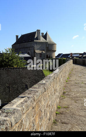 Porte de Saint-Michel depuis les remparts, Guérande, Loire-Atlantique, France Banque D'Images