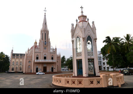 La Cathédrale de Lourdes, Thrissur Banque D'Images