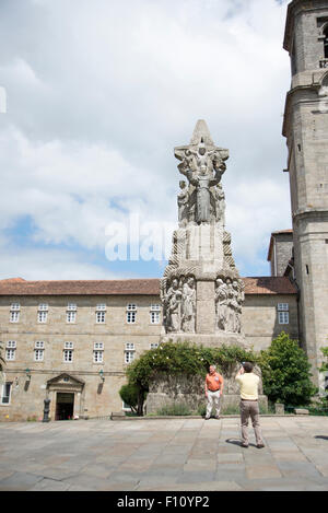 Eglise et monastère de San Francisco à Santiago de Compostela Banque D'Images