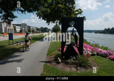 Au jardin de la paix parc Riverfront Harrisburg PA Banque D'Images