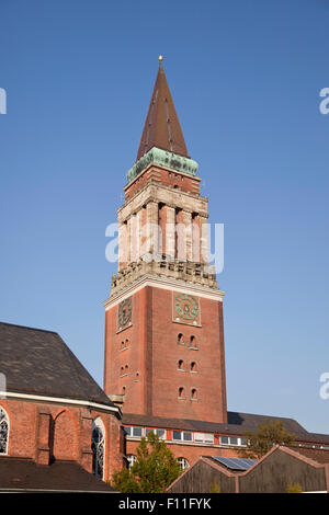 Tour de l'Hôtel de ville, symbole de la ville, Kiel, Schleswig-Holstein, Allemagne Banque D'Images