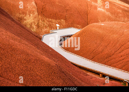 Passerelle en bois dans la région de Desert Hills, peint Hills, Virginia, United States Banque D'Images