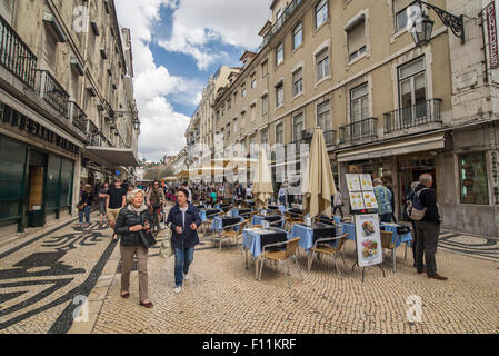 Trimestre de Baixa à Lisbonne Banque D'Images