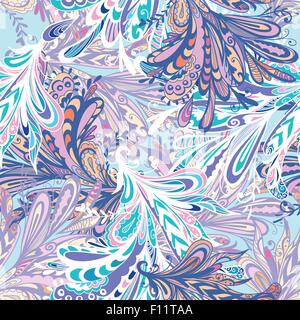 Fond psychédélique transparente avec tourbillons doodle pour l'hiver et Noël conception Illustration de Vecteur