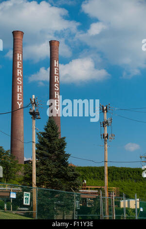 Hershey HERSHEY PA dans les cheminées Banque D'Images