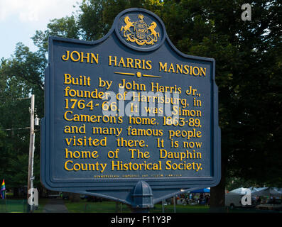 Hôtel particulier de John Harris Pennsylvanie Harrisburg PA Banque D'Images