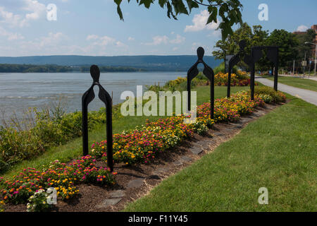 Au jardin de la paix parc Riverfront Harrisburg PA Banque D'Images