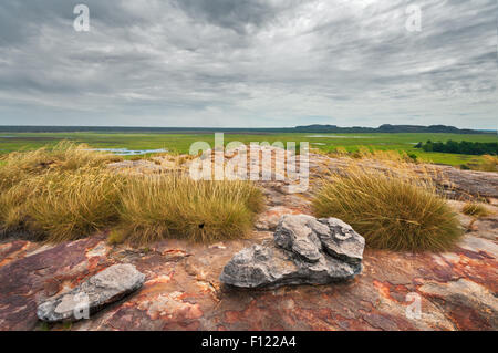 Voir d'Ubirr Rock dans la grande grande ouverte. Banque D'Images