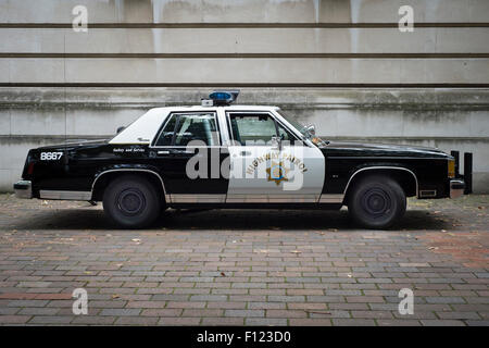 Classic California Highway Patrol Voiture de police. Banque D'Images