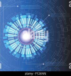 Abstract Blue Light Technology Background vector Illustration de Vecteur