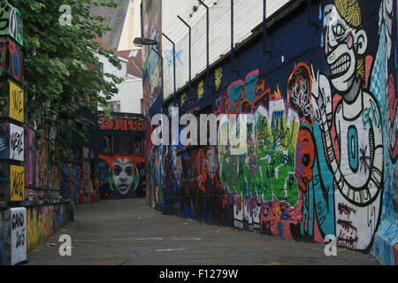 Rue Graffiti, Gent Banque D'Images