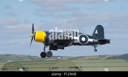 Vought F4U Corsair à RNAS Culdrose Journée de l'air Banque D'Images