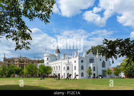 Strawberry Hill House, ancienne maison de Horace Walpole, Twickenham, Londres, Angleterre, Royaume-Uni Banque D'Images