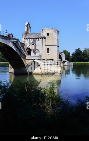 Pont Saint-Bénezet Avignon France Banque D'Images