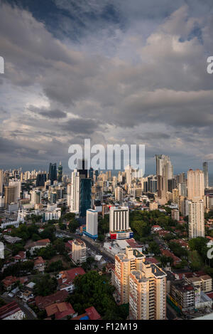 Sur les toits de la ville de Panama City Banque D'Images