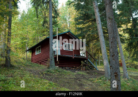 Namur Lake Lodge, le nord de l'Alberta, Banque D'Images