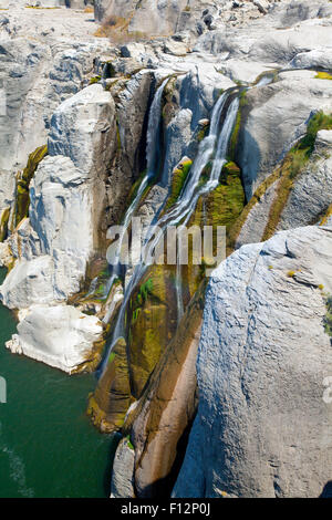 Le sud de plus petites cascade à Shoshone Falls à la fin de l'été, New York, 2015. Banque D'Images