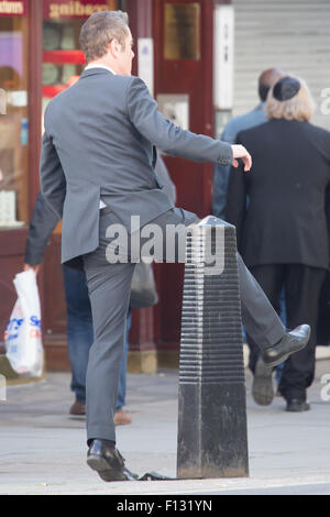 James Nesbitt et Sienna Guillory 'tournage' Lucky Man à Hatton Garden avec : James Nesbitt Où : London, Royaume-Uni Quand : 25 Juin 2015 Banque D'Images