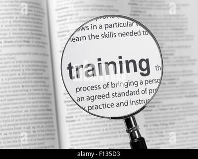 Soulignant la formation Dictionnaire Banque D'Images