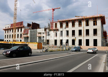 Die Baustelle, Stadtschlosses des Berliner Schlossplatz, Berlin-Mitte. Banque D'Images